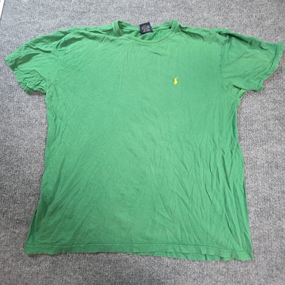 Polo Ralph Lauren Shirt Mens XL Green Small Pony Logo Tee T-Shirt Top Casual